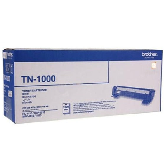 Brother TN-1000 Toner Cartridge for  HL-1110 HL-1210W DCP-1510 DCP-1610W MFC-1910W MFC-1815 MFC-1810