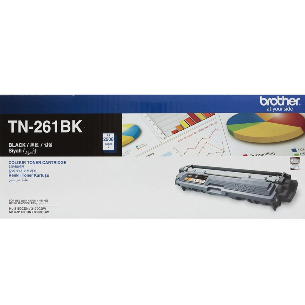 Brother TN-261 Toner Cartridge for HL-3150  HL-3170CDW  MFC-9330CDW Printers