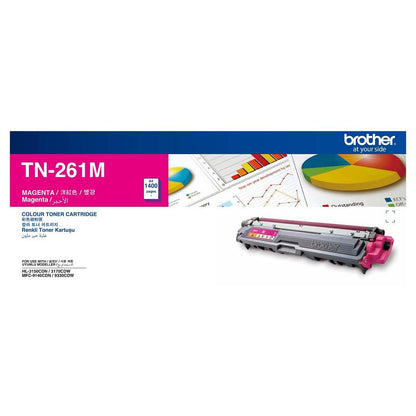 Brother TN-261 Magenta Toner Cartridge for HL-3150  HL-3170CDW  MFC-9330CDW Printers