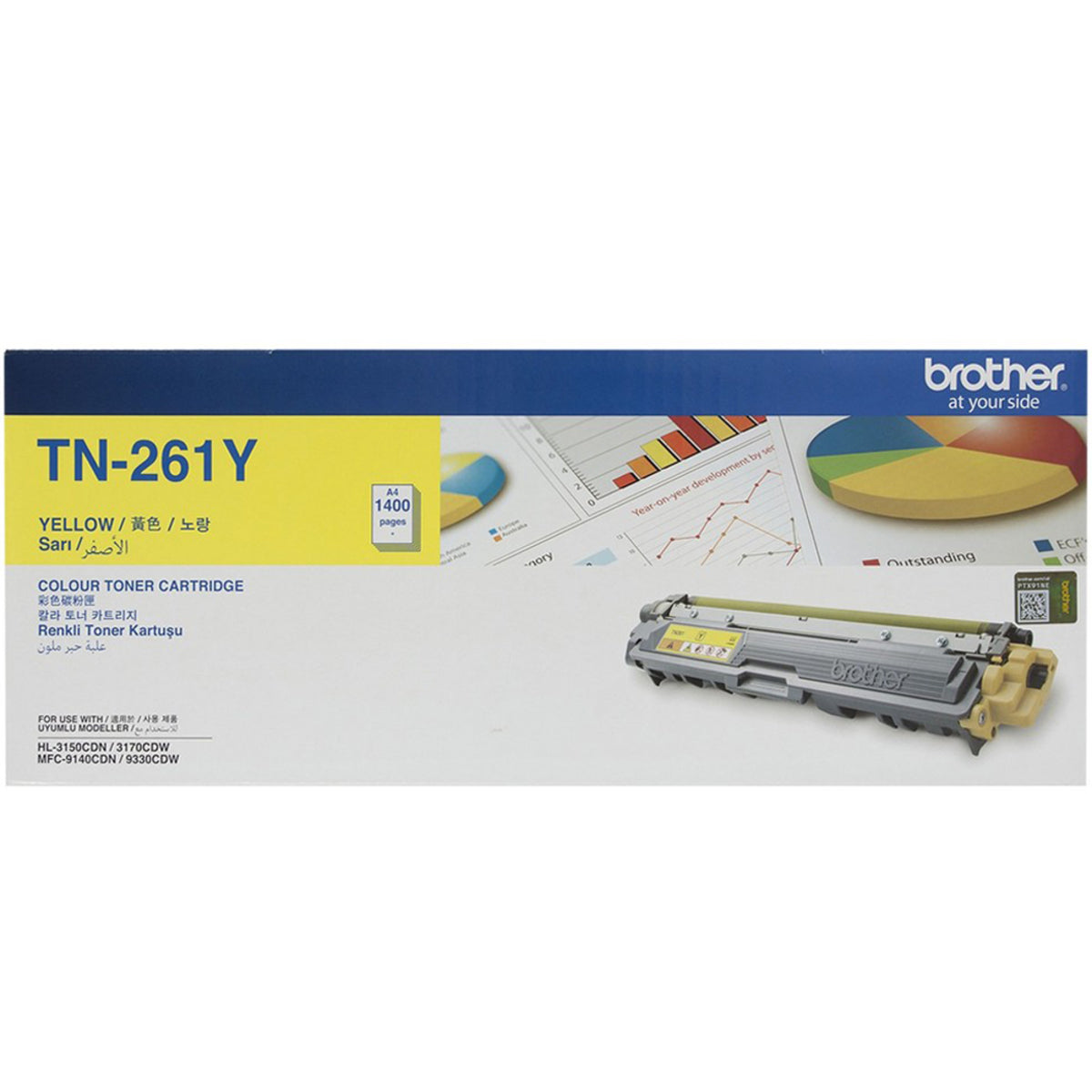 Brother TN-261 Toner Cartridge for HL-3150  HL-3170CDW  MFC-9330CDW Printers