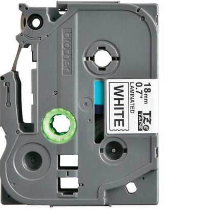 18 mm black on white tape tze241